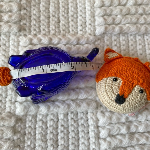 Vintage Small Cobalt Blue Glass Swan Trinket Bowl Dish Salt Cellar - Picture 6 of 11